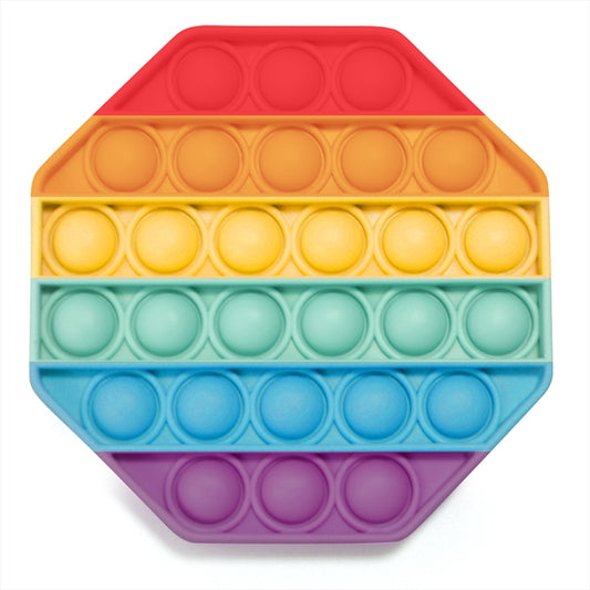 Rainbow Octagon Sensory Push And Pop